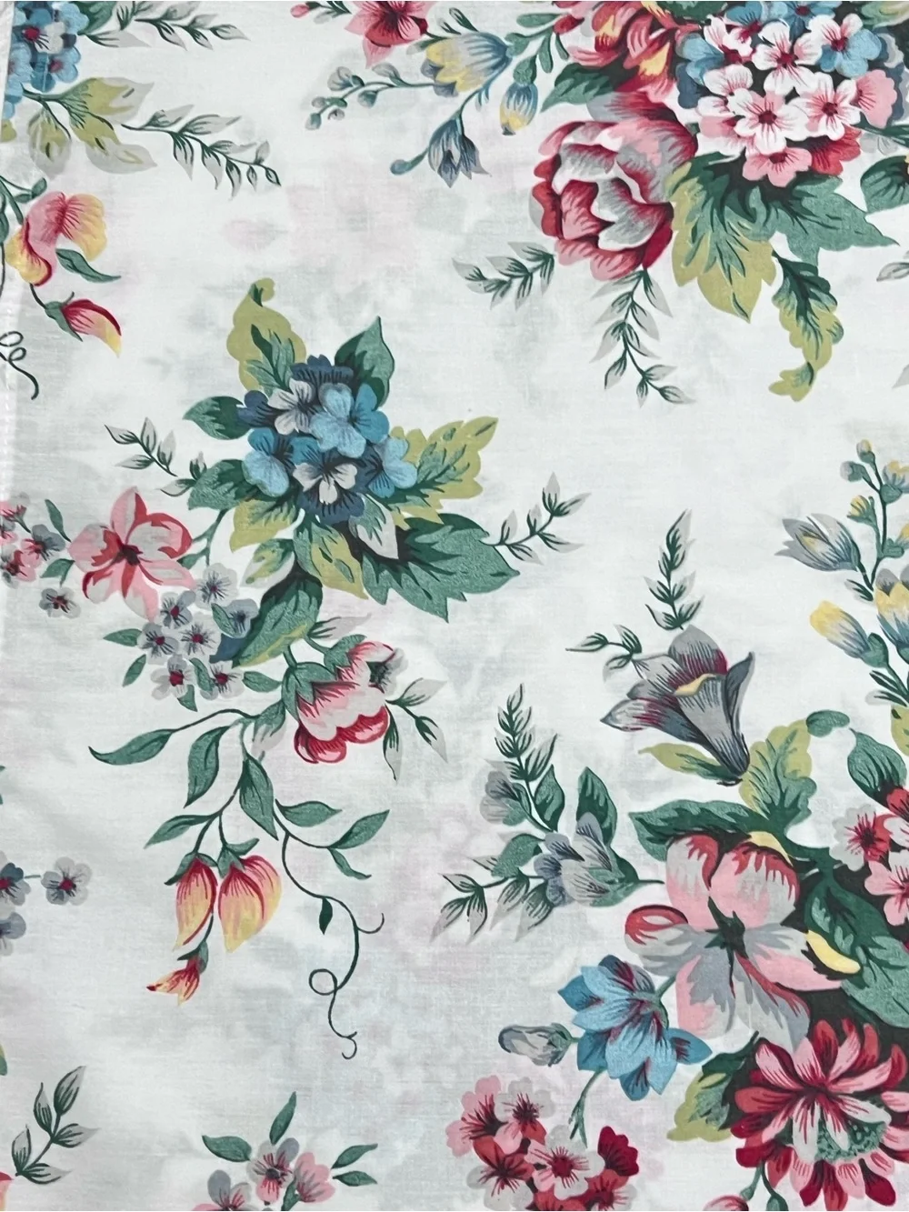 Vtg Cottagecore TWIN 2 Sheets Flat Fitted Ruffled Grandmillennial Shabby Cottage